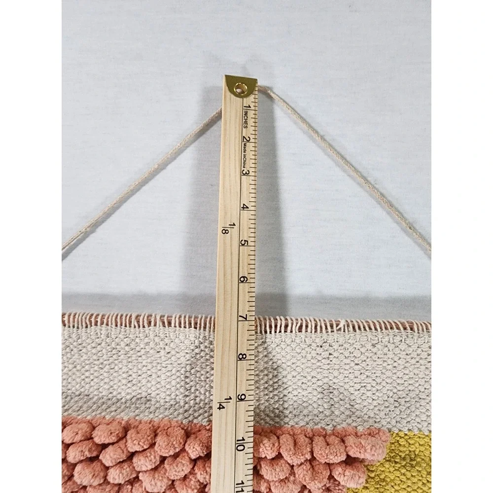 Primitives By Kathy Romance Wall Hanging Geometric Textured Eclectic Fringe Art